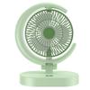 USB Desk Fan Rechargeable Quiet Small Portable Desktop Table Fan with Light for Home Travel