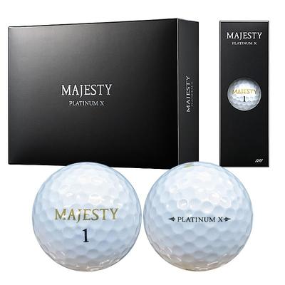 Majesty Golf PLATINUM Pearl 1 Dozen 4-piece Balls, X, BL3324, White, (12 Balls)