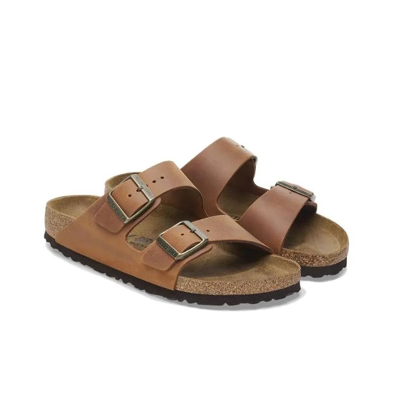 Birkenstock Arizona Unisex Stylish Comfort EVA Non-slip Slide Sandals Brown Narrow Fit 1028401 36