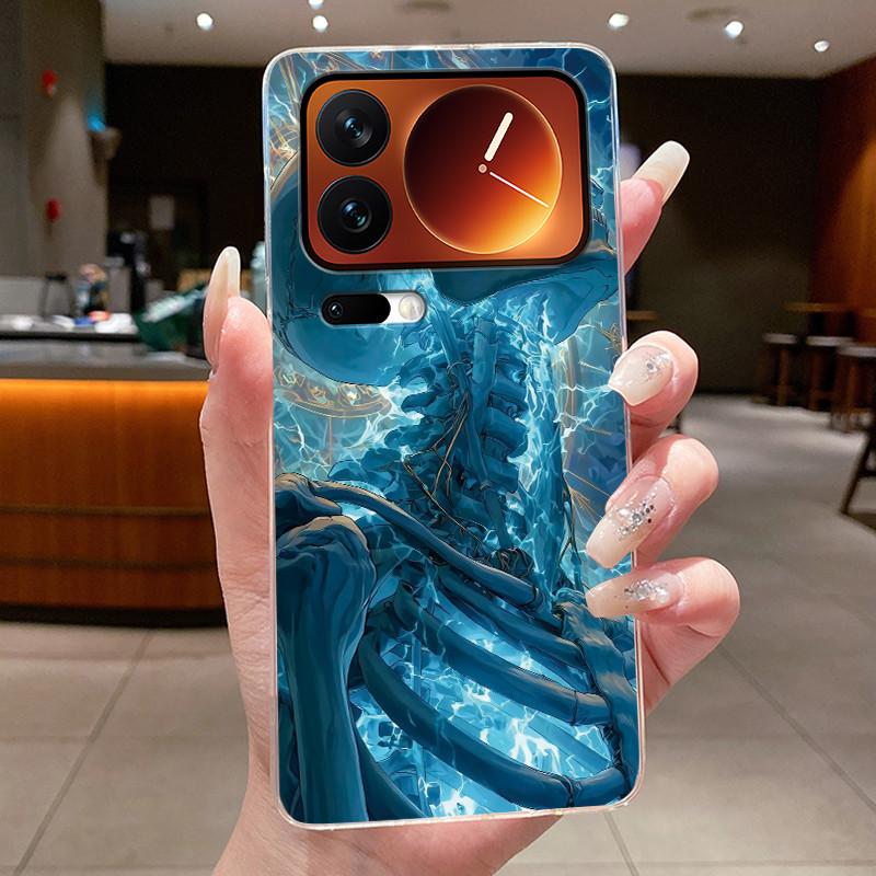 Fashion Night Owl Pattern Phone Case For Xiaomi 17 Pro Xiaomi 17 Pro Max Transparent TPU Soft Cover Shockproof Couple Shell