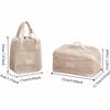 Solid Color Mesh Cosmetic Bag Large Capacity Pillow Makeup Pouch Transparent Makeup Bag  Lady
