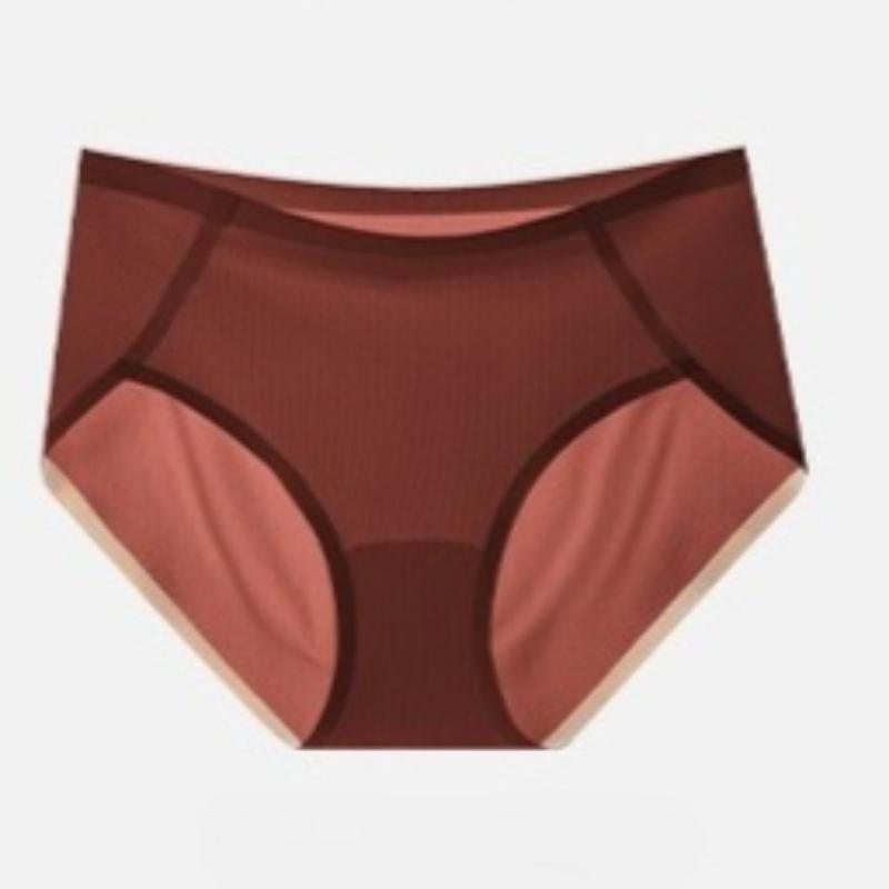 Female Spring and Summer 10a Anti  Bacterial Silk Crotch Ice Silk Breathable No Hip No Trace Briefs