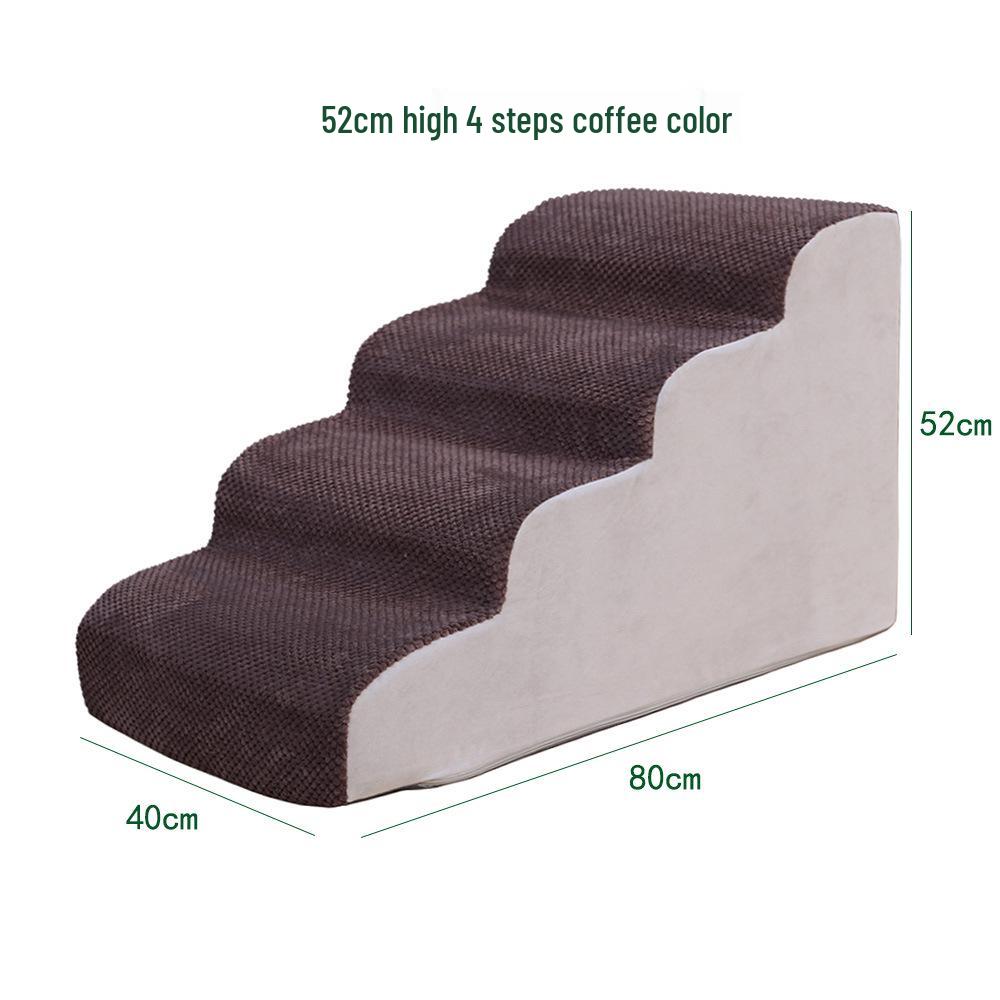 Schůdky a rampa pro domácí zvířata: Odnímatelné, pratelné pěnové schůdky pro kočky a psy, ideální k postelím a pohovkám