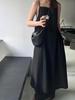 Nylon Strap Bustier Maxi Dress 2COLOR