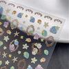 5D Fantasy Beach Summer Dreamy Colorful Starfish Shell Jellyfish Coral Jelly Decals Decoration Nail Art Sticker Manicure Salon