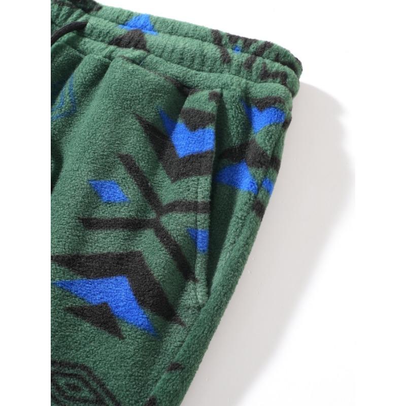 Autumn and Winter Popular New Casual Thickened Pattern Solid Color Rope Trousers and Sweatpants
