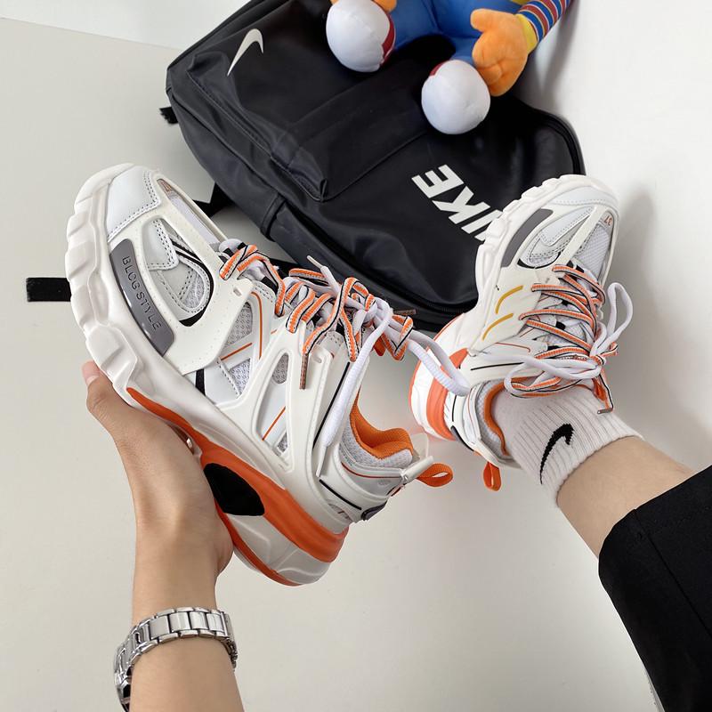 Dam 2025 Mångsidiga Dad Sneakers med Tjock Sula - Trendig Hong Kong-stil, Street Snap, Casual Sneakers för Studenter och Par