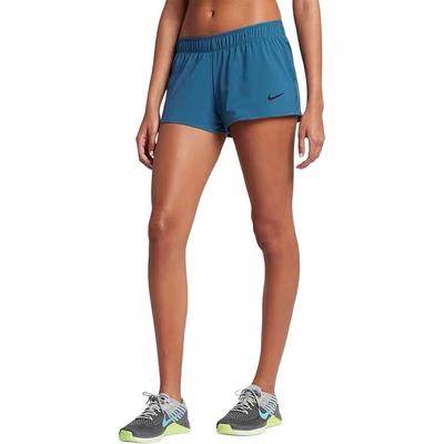 Pantalones Cortos Casuales Elásticos de Doble Cara para Exteriores de Color Sólido para Mujer shorts Azul 830457-457