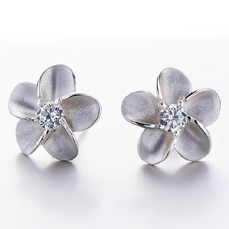 

925 Sterling Copper Earrings For Women Original Charm Double Hoop Earrings Pave CZ Fine Engagement Anniversary Zircon E335