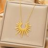Exquisite 18K Gold-Plated Titanium Steel Necklace - Women's Clavicle Chain Jewelry, Fade-Resistant