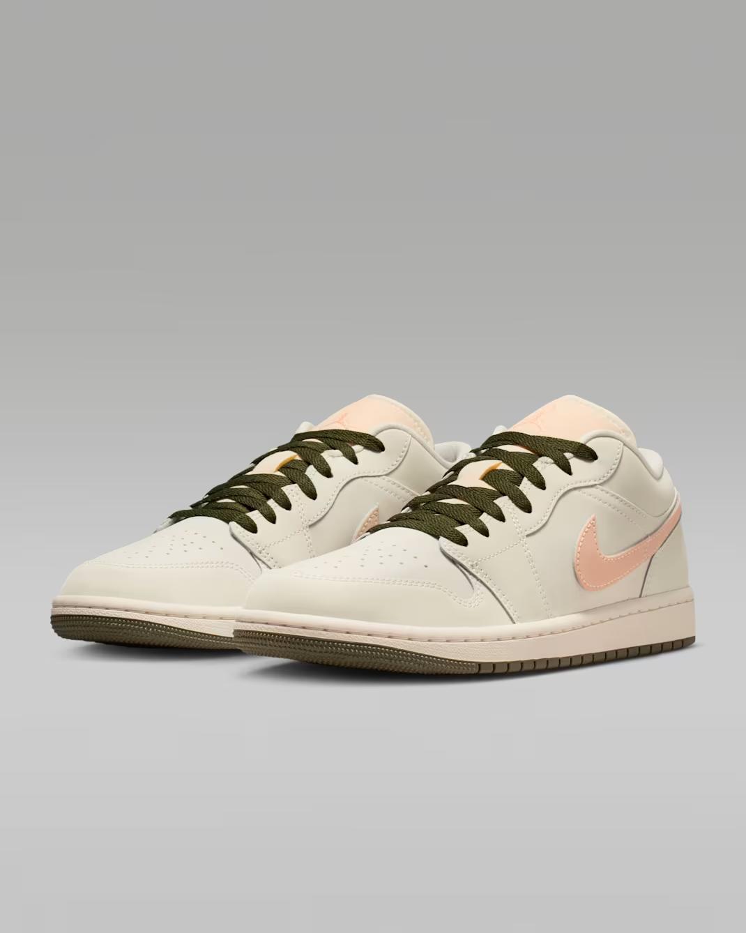 DC0774-111 Nike Air Jordan 1 Low Sail Crimson Tint (Women s) 10W