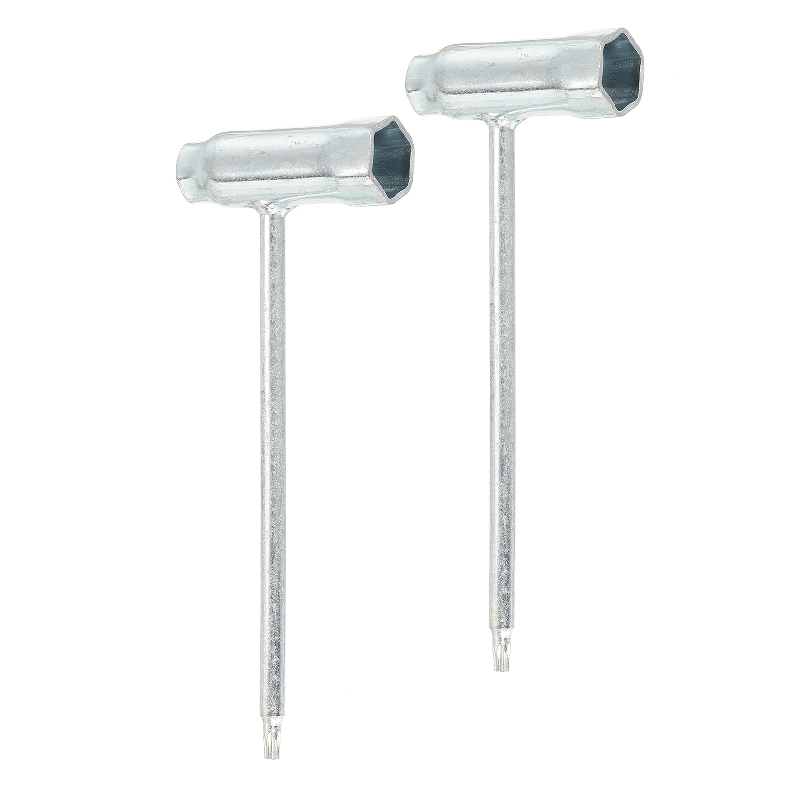 

PATIKIL 13mm x 19mm Chainsaw Tool Wrench Chainsaw Combination Hex Spark Plug Chainsaw Silver (2-Piece Set) - T-Wrench, Wrench, Socket, Nut,