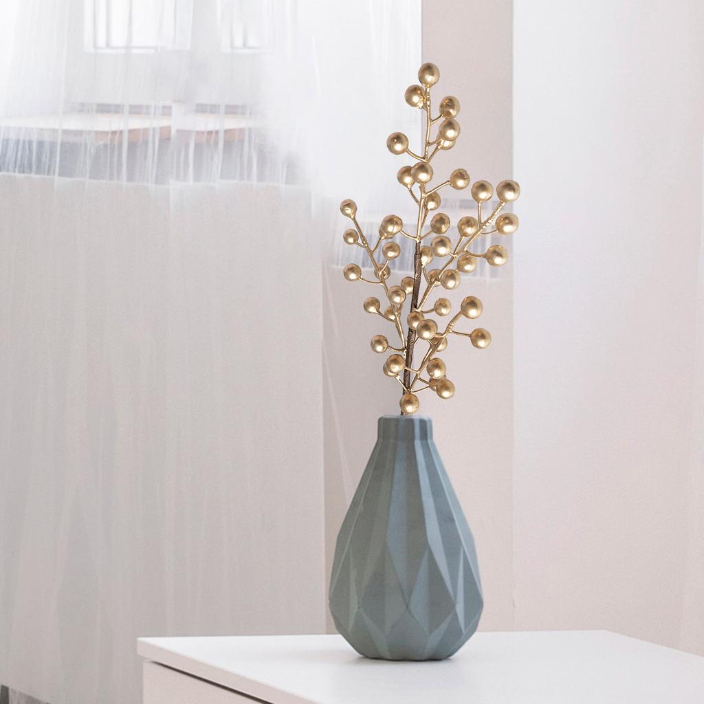 Branche de Baies Artificielles Longueur 50cm Cueillette de Baies Faux Bourgogne Multifonctionnelle pour Maison Mariage Fête