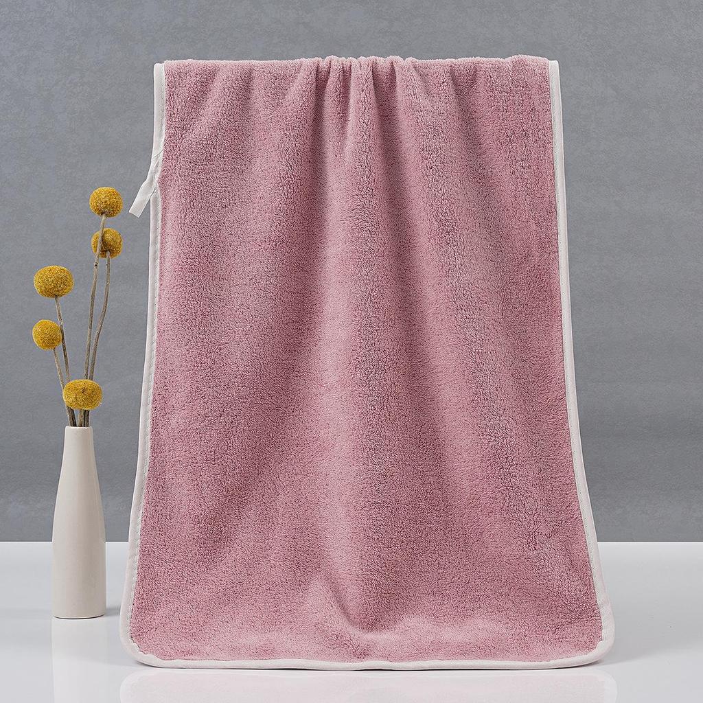 Soft, Quick-Dry Coral Fleece Towel - Absorbent & Shed-Free for Face Washing
