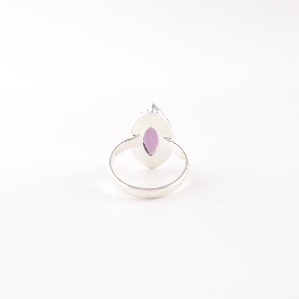 Rare Amethyst Gemstone 925Sterling Silver Jewelry Handmade Designer Ring For Her RR-25-8
