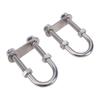 2PCS Boat U Bolts Stainless Steel Marine Boat Stern Bow Eye Tie Down U Bolts Rigging
