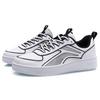 Li Ning Synthetic Leather Slip Resistant Abrasion Resistant Low Top Skateboard Shoes Women's White Black AGCP128-3