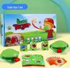 Frog Tongue Tabletop Game: Blow-up Chameleon Lizard Mask for Parent-Child Play