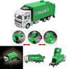 Colorful Diecast Garbage Truck Toy With Trash Bin For Kids Boys Xmas Gift