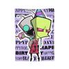 Invaders Zims Kawaii Cartoon Blanket Flannel Vintage Breathable Throw Blankets for Bedspread Summer,