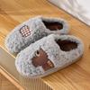 Cute Cartoon Cotton Slippers Autumn and Winter New Indoor Home Couple Thick-soled Warm Plush Cotton Shoes