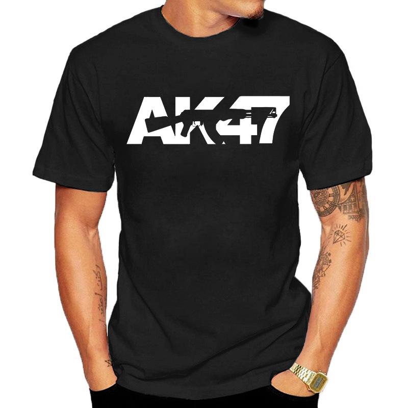 The Latest Unisexs Pure Cotton Tshirt Ak47 From 2025 Is Comfortable High Quality It Is Suitable for Beach Travel and Parties