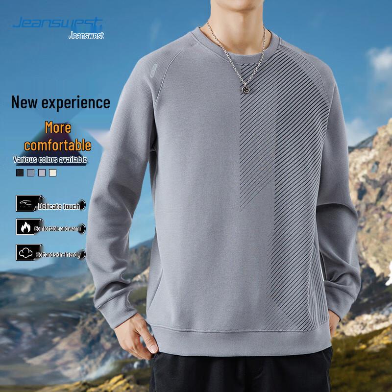 JEANSWEST Pánské volné ležérní tričko s dlouhým rukávem