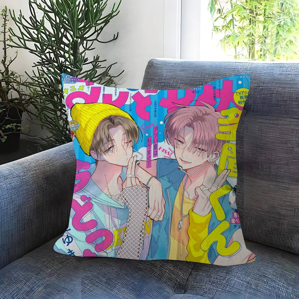 Cartoon Anime TTamons BSide Manga Cushion Cover Pillowcase Upholstery Sofa Throw Pillow Home Decor Pillowcas