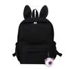 New Nylon Solid Color Schoolbag for Men and Women Students Cute Rabbit Ears Cute Backpack