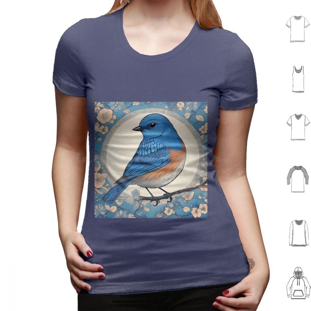 Bluebird Colour 03 T Shirt Big Size 100 Cotton Bluebird Bluebird Art Bluebird Watercolour Bluebird Design Bluebird Feathers