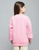 MONTE CARLO Girls Printed Pink Round Neck Full Sleeve Sweatshirt
