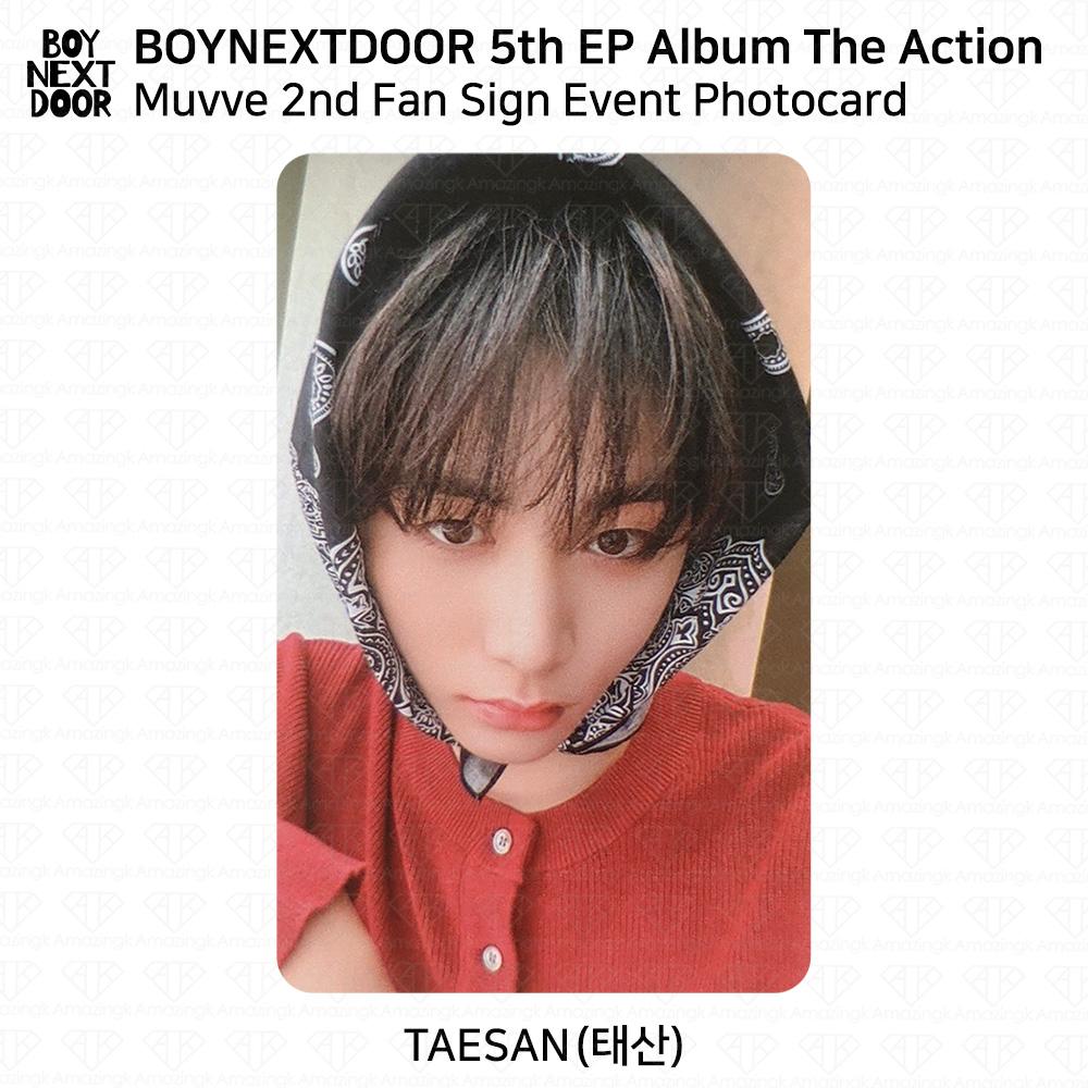 BOYNEXTDOOR 5th EP Album The Action Muvve 2nd Fan Sign Event Photocard