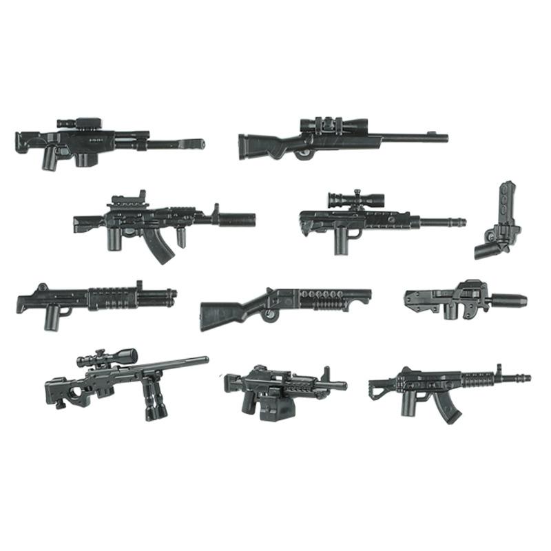 Modern Special Forces Figures Military Weapons Building Blocks Army Soldier City Police Multicolour AK Accessories Bricks Toys