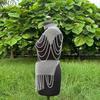 Aluminum Chainmail Top, Skirt Headdress: Renaissance Costume Set Birthday Gift