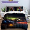 3Pcs Cyberpunk Future Warrior Bedding Set Soft Fabric Duvet Cover Pillowcases Christmas Xmas Halloween Gift 1 Duvet Cover 2 Pillowcase S136