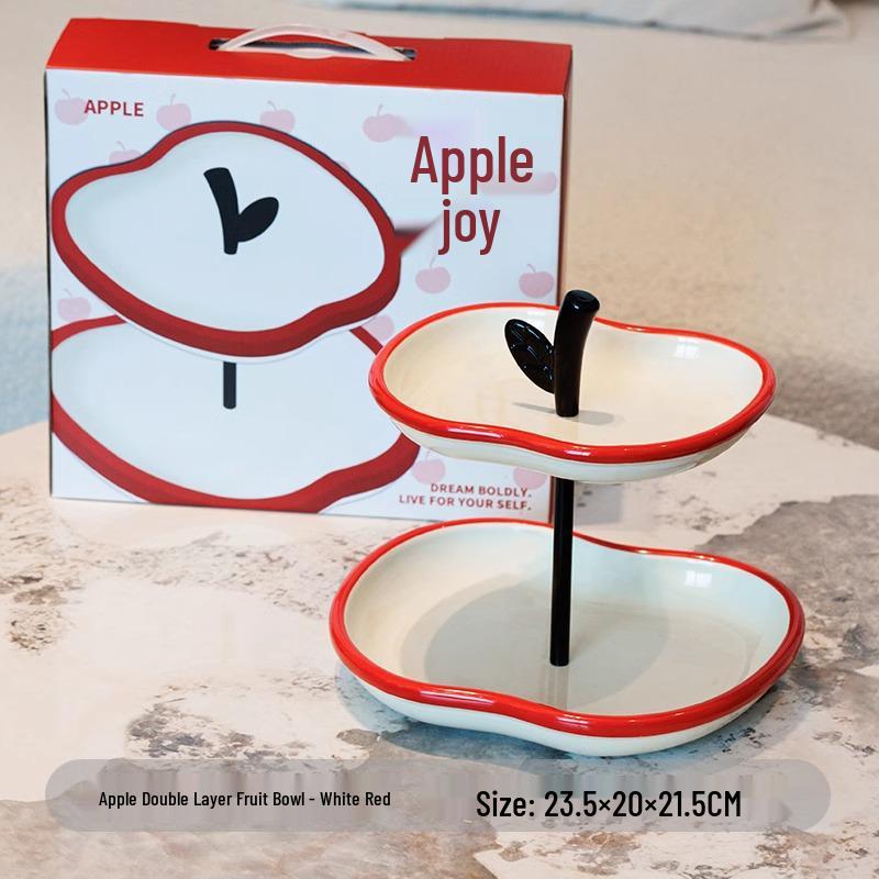 

Высококачественная керамическая подставка для фруктовых шпажек: Многоярусная тарелка для закусок и конфет для гостиной или ресепшена