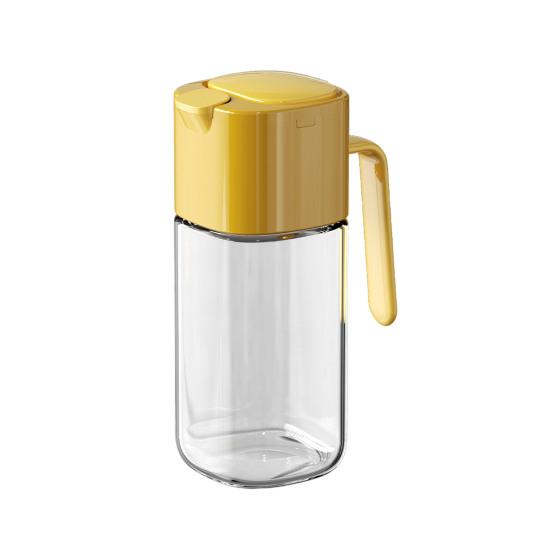 

Автоматическая бутылка-дозатор масла Yousheng 500 мл, открывание одним касанием, бесконтактная стеклянная бутылка для масла с носиком без капель, герметичная емкость для соуса для оливкового масла жёлтый