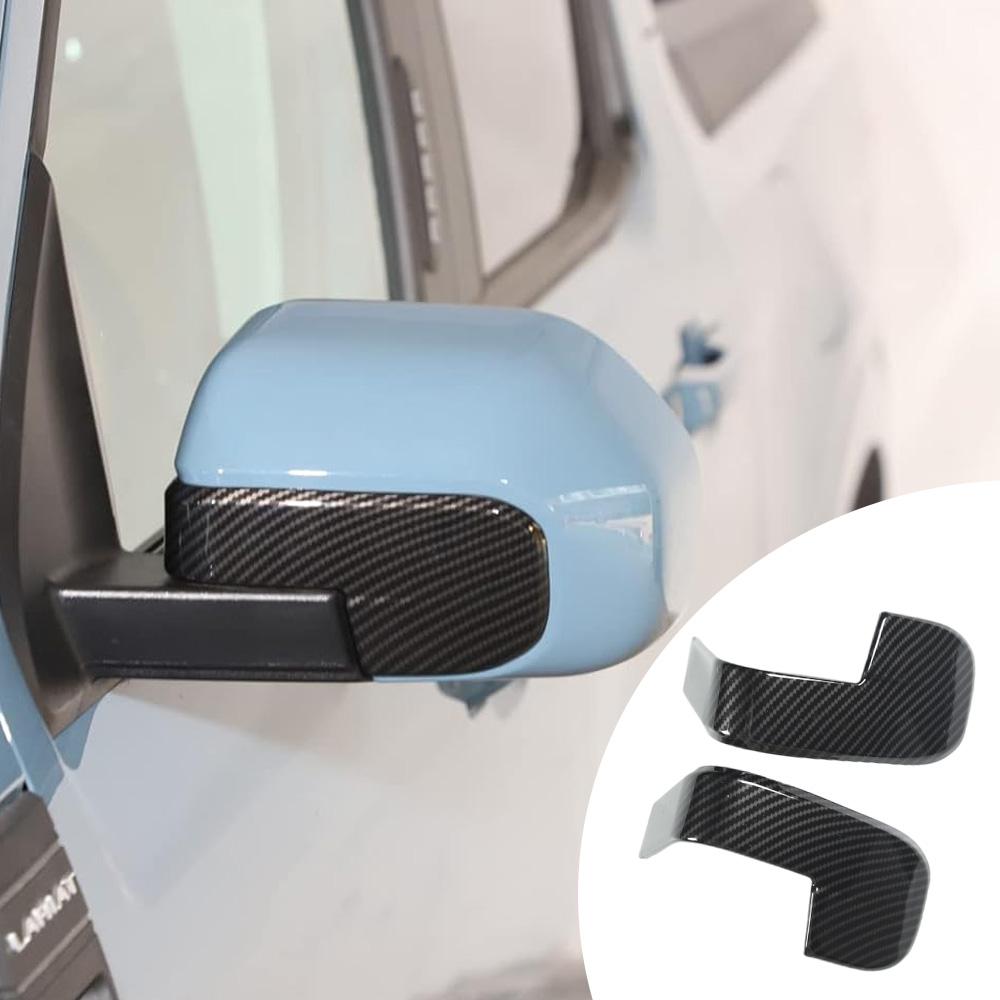 

2pcs Carbon Fiber Black/Chrome Door Side Rear View Mirror Cover Cap Trim for Ford Maverick 2026 2026 2026 2026 2026 LHD