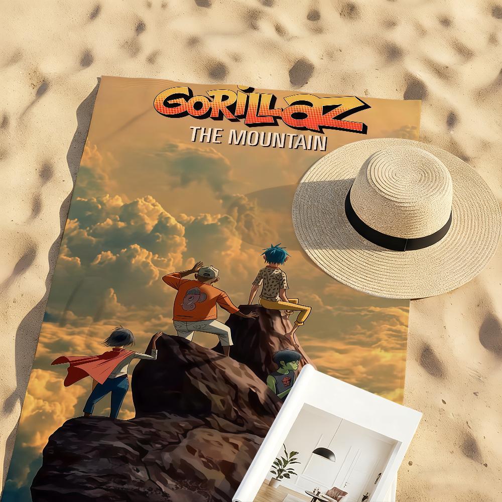 Band G-Gorillaz-S Album the Mountain Towel Sports Quick Dry Travel Camping Gear Sandproof Soft Light Large Beach Towel