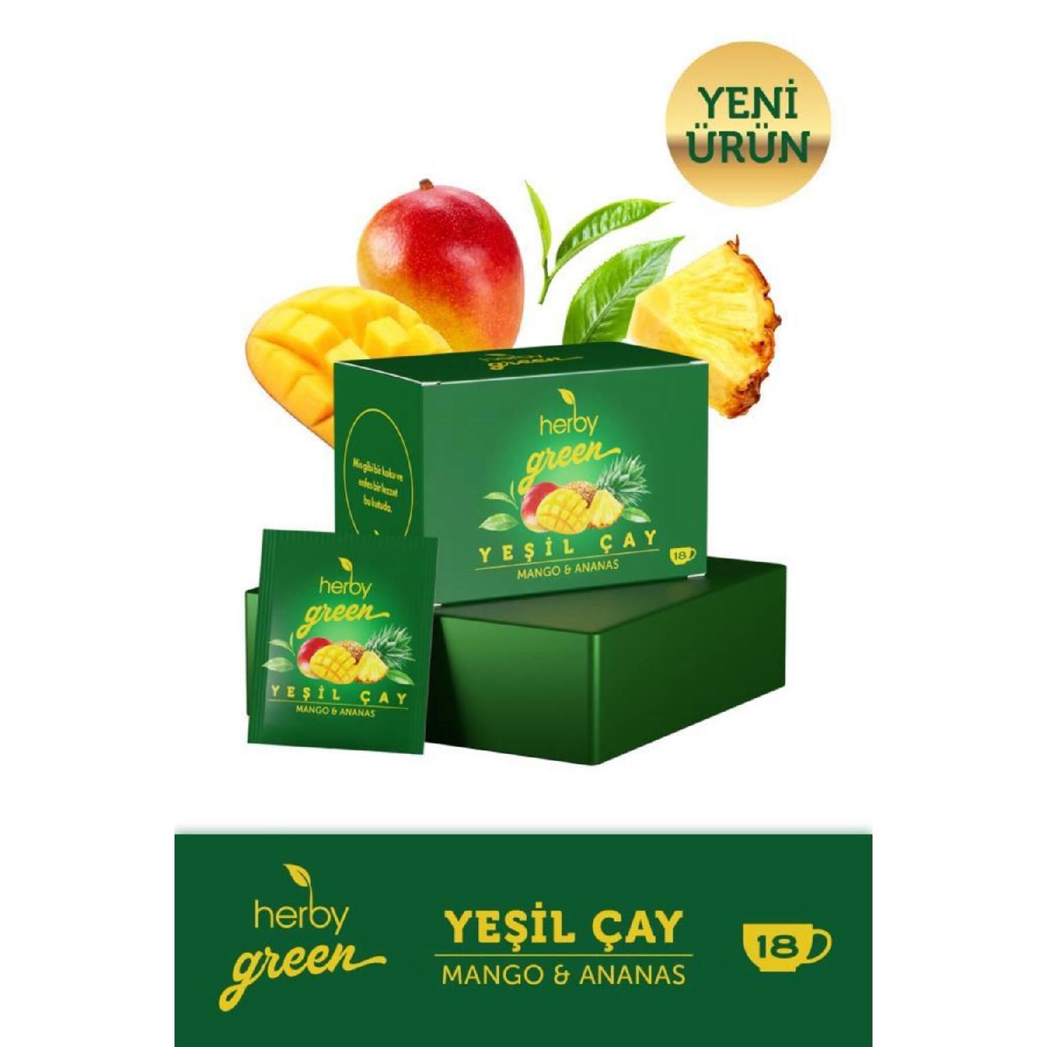 

Зеленый чай с манго и ананасом