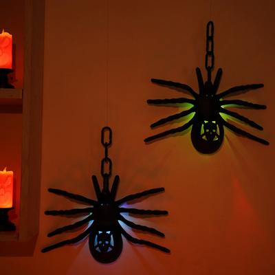 1 PIÈCE Décoration d'Halloween Araignée de Simulation Plastique Lumineuse Farce Grande Araignée Accrocheur Décoration Accessoires de Décoration de Jardin