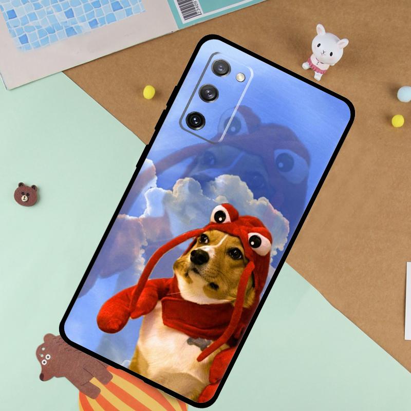 Cartoon Corgi Dog Soft Case For Samsung Galaxy S24 Ultra S9 S10 S20 S22 S23 Plus S21 FE S25 Ultra Funda Cover