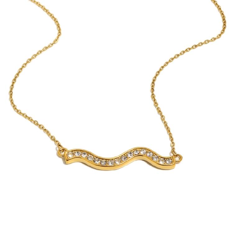 

Unique Water Inspired Pendant Necklace Versatile Clavicle Chain Fashion Accessory Perfect For Casual Or Formal Wear 1