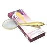Miling Golden Floral Gemstone Magnifying Glass