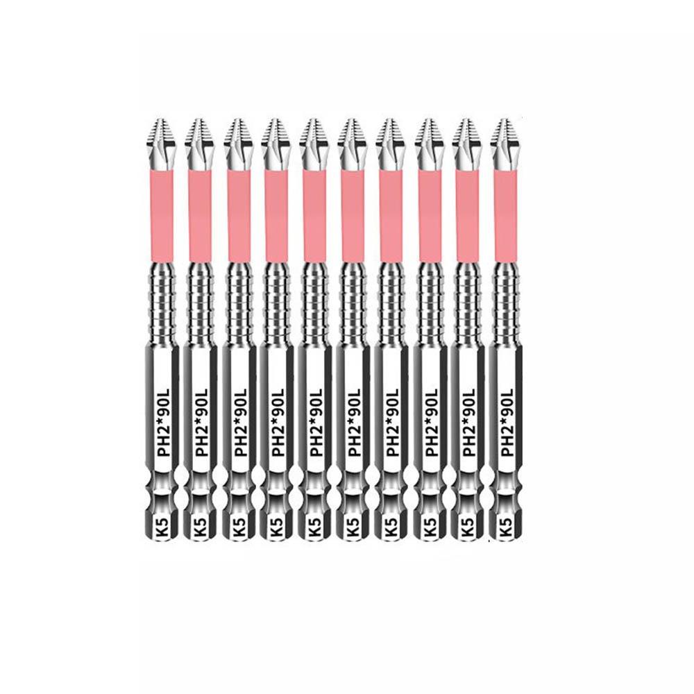 6/10pcs Impact Resistant Batch Head Anti-Slip Ph2 Screwdriver Bit  For Electric Screwdriver