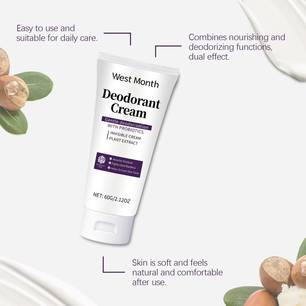 West Month Moisturizing Body Cream Lightweight Non Greasy Hydrating Skin Care 60g Perfect For Soft Glowing Skin