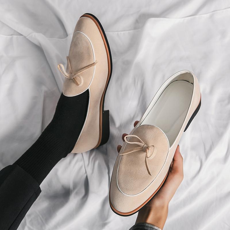 Fashion Cow Suede Leather Mens Loafers Ultra-light Men Casual Shoes Outdoor Soft Comfy Slip On Shoes Man Classics Flats Driving Footwear