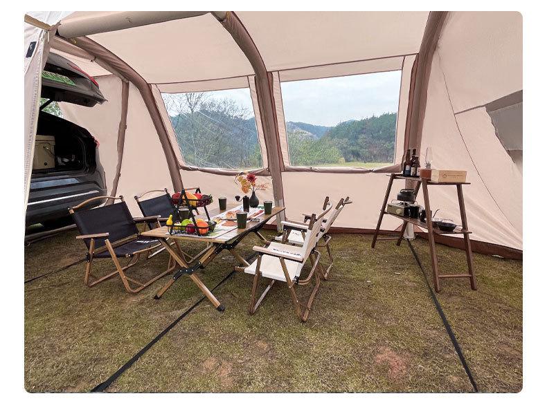 Inflatable Car Rear Tent: Thick Sun and Rain Protection Awning for Outdoor Camping