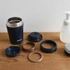 Tiger Vacuum Insulated Soup Jar, 380ml Capacity, Insulated Lunch Box, Wide Mouth, Round Bottom, Indigo Blue, MCL-B038-AI