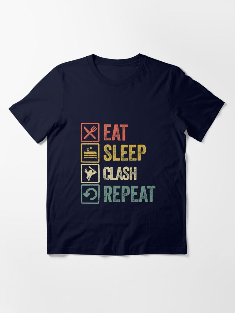 The Clash Funny eat sleep clash repeat retro vintage Essential T-Shirt